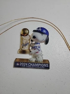 Snoopy Dodgers 2024 Champions Ornament – Fan-Made Novelty Collectible - Picture 1 of 3
