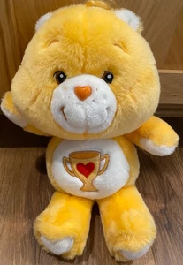 Care Bears 20th Anniversary 2002 13” Plush Carlton Cards Champ Bear Trophy - Picture 1 of 5