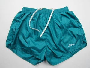 Vtg 80s 90s LL Bean Cursive Logo Running Shorts M 25"-34" x 1.75" Lined Sprinter - Picture 1 of 9