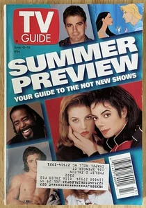 TV Guide: June 10-16, 1995- Summer Preview - Michael Jackson on Prime Time Live - Picture 1 of 3