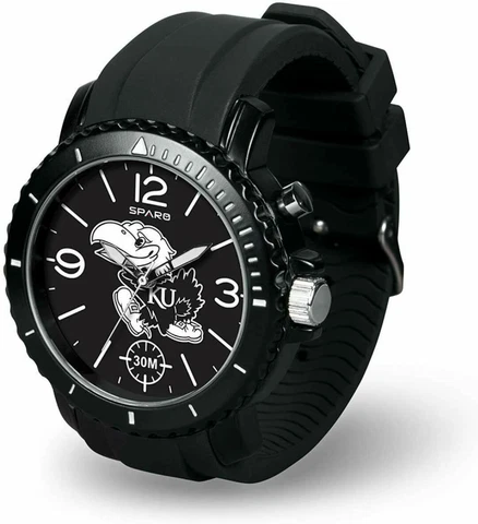NEW! KANSAS JAYHAWKS MEN'S GHOST SPORTS WATCH LICENSED Cover