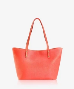 GiGi New York Taylor Beuteltasche genarbtes Leder neu mit Etikett Mandarinenliste 360 $ - Bild 1 von 14