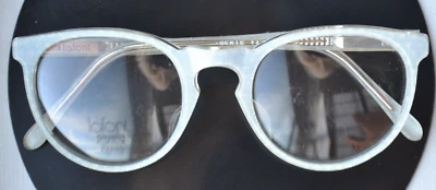 Marco de gafas Jean Lafont pequeño vintage 44 201 Genie *lentes transparentes rayadas Foto 1 de 4