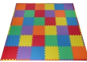 Kinderpuzzle Übungsspielmatte mit EVA Schaum ineinandergreifenden Fliesen 36er-Pack - Bild 1 von 6