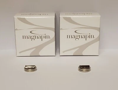 Broche magnético pin soporte imán -Nunca más pinchar/poner agujero en la tela -2 PC Foto 1 de 3