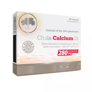 OLIMP CHELA CALCIUM amino acid chelate Vitamin D3 for muscles bones teeth 30 cap - Picture 1 of 1