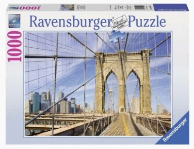 RAVENSBURGER PUZZLE 1000 PZ. - SUL PONTE DI BROOKLYN - BROOKLYN BRIDGE 19424 7 - Immagine 1 di 4