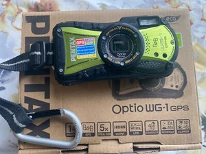 Pentax Optio WG-1 GPS Waterproof Underwater Digital Camera Black - Picture 1 of 4