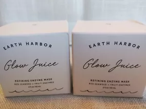 Earth Harbor Glow Juice Refining Enzyme Mask 2oz 60ml Set / 2 Boxes New See Pics - Picture 1 of 4
