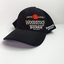 Woodstock Bourbon Whiskey  Baseball Cap Hat Adult Adjustable Size Black