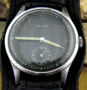 Rare Swiss HELIOS DH Wehrmacht watch of the German army of the II WW, cal. P 300 - Picture 1 of 24