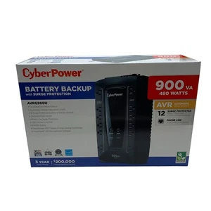 CyberPower AVR Series AVRG900U 900VA 480W Desktop UPS with AVR and USB - Picture 1 of 6