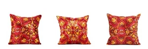 Velvet Pillow Cover Uzbek SET of 3 pcs 17.91" x 17.91" Fast Shipment 08897 - Picture 1 of 12