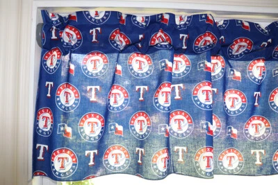 Texas Rangers Baseball Sports Team Window Valance/Curtain 58" Wide - Изображение 1 из 3