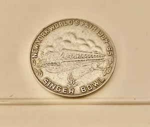 New York World's Fair 1964-65 Singer Bowl Medal, What's New For Tomorrow - Bild 1 von 2