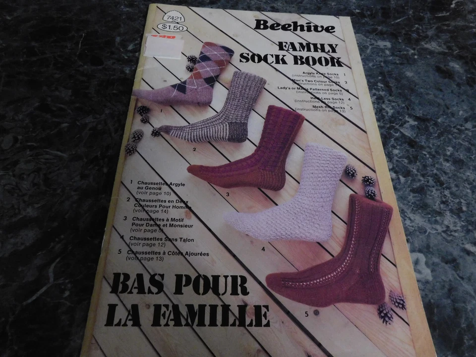 Beehive #7421 Family Sock Book - Image 1 of 1