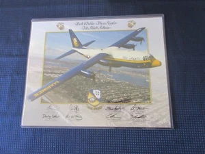 Vtg. 2013-2014 Lot of 2 U.S. Navy/Marines Blue Angels Flight Demo Posters 11x14" - Picture 1 of 4