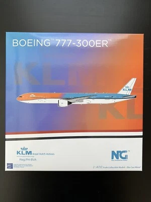 NG Models 1:400 KLM Boeing 777-300ER PH-BVA Orange Pride - Image 1 of 4