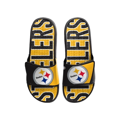 NFL Pittsburgh Steelers Team Logo Shower Gel Slide Sandals Cover