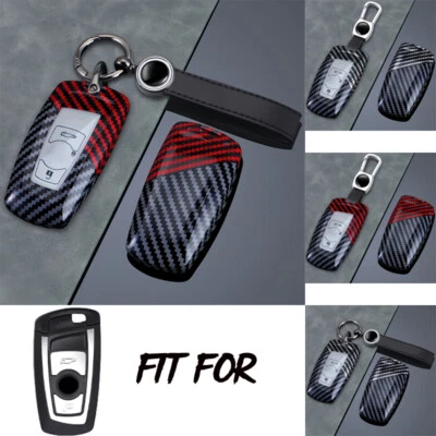 Carbon Fiber Car Key Fob Case Cover For BMW 1 2 3 4 5 6 7 X2 X3 X4 X5 F10 F30 M5 - Image 1 of 4