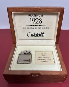 Colibri 1928 Limited Edition Platinum Lighter 0073 of 2000 - Vintage Collectible - Picture 1 of 13