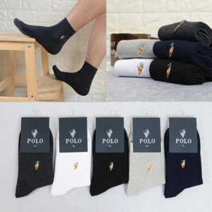 Men's Socks Four Seasons Pure Cotton Embroidery - Picture 1 of 11