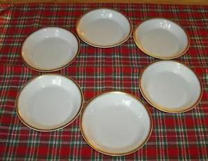 Vintage Pope Gosser China Weißgold 5" Obstschalen ~ 6er Set ~ - Bild 1 von 7