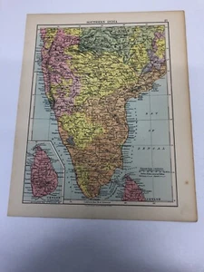 Map 1935: Burma And Malay Peninsula & Southern India Print Maps #27 Map Antique - Picture 1 of 12