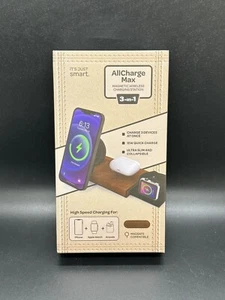 Leather Wireless Charging Station 3-IN-1 It's Just Smart Allcharger MAX - Picture 1 of 4