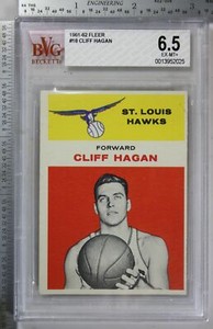 1961 Fleer #18 Cliff Hagan HOF BVG 6.5 EX-Mint 