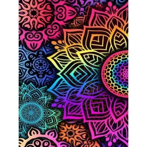 5D Mandala Diamond Painting Kits for Adults Full Drill Gem Art Home Wall Decor - Picture 1 of 9