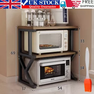 3 Tier Expandable Microwave oven Rack Stand Storage Holder Kitchen Corner Shelf! - Picture 1 of 14