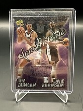 TIM DUNCAN DAVID ROBINSON 97 PRESS PASS DOUBLE THREAT PROMO SPURS MVP HOF
