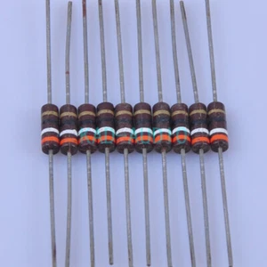 10 piezas 39R ohmios 1/2W composición carbono resistencia vintage pieza amplificador estilo ALLEN - Imagen 1 de 3