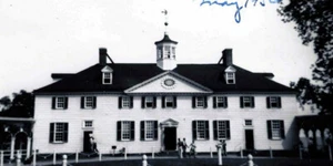 Foto de colección 1952 Mount Vernon George Washington Mansion Front Virginia House B&W - Imagen 1 de 2