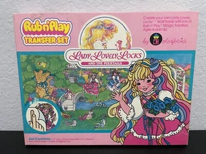 Colorforms Rub N Play 1986 Lady Lovely Locks Pixietails Magic Transfer Set - Picture 1 of 6