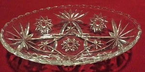 Vintage ANKER HOCKING FRÜHE AMERIKANISCHE VORGESCHNITTENE Relish Schale - Bild 1 von 4