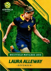 2015 2016 MATILDAS World Cup Card LAURA ALLEWAY Australia - Picture 1 of 3
