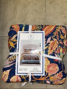 Dena Home Peacock Garden Quilt & Shams Bedding ~ Full/ Queen - Picture 1 of 4