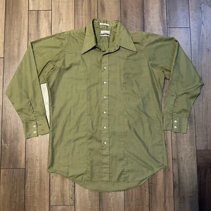 Vintage Campus Western Shirt Men's XL True vintage 70's Bold Breed Striped - Picture 1 of 5