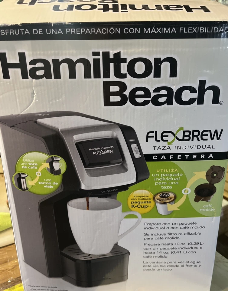 Hamilton Beach FlexBrew Single-Serve Coffee Maker Black & Silver - Image 1 of 4