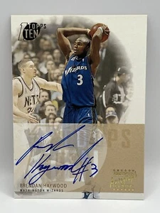 BRENDAN HAYWOOD 2002-03 Topps Ten 10 SP Auto Washington Wizards Autograph TA-BH - Picture 1 of 2