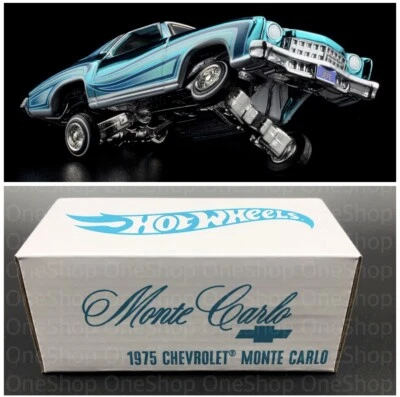 Hot Wheels Collectors RLC Exclusive 1975 Chevrolet Monte Carlo Blue NEW Lowrider - Image 1 of 4