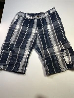 Wrangler Jeans Co.  Молодежные шорты размер 10 обычный синий/белый клетку грузовые шорты - Изображение 1 из 4