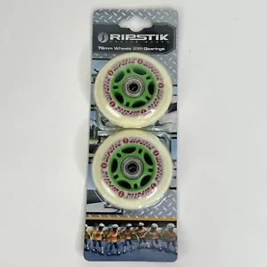 NEW Razor RipStik 76mm Wheels ABEC-5 Bearings Ivory Wheel Gray Hub Caster Board - Picture 1 of 3