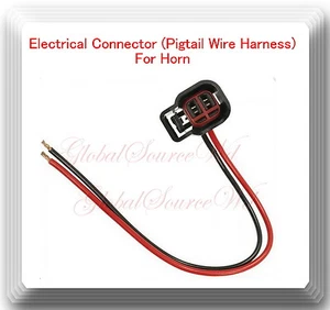 Electrical Connector (Pigtail Wire Harness)For Horn Fits:GM Isuzu Saturn Suzuki - Picture 1 of 5