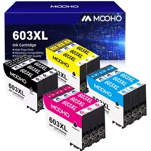 12 Pack For Epson 603XL Ink Cartridges XP-3100 2100 4100 2105 3105 4105 WF-2850 - Picture 1 of 16