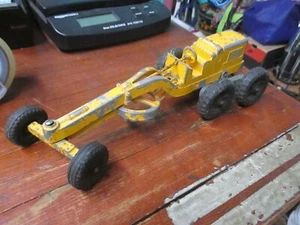 Vintage Hubley 481 Kiddie Toy Die Cast Metal Road Grader construction collectibl - Picture 1 of 18