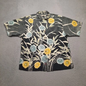 Tommy Bahama Hawaiian Shirt Men’s Large 100% Silk Beach Floral Hibiscus Button - Picture 1 of 10