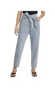 Numero Juniors Cotton Jeans Ice Blue 25 High Rise Tapered Leg New - Picture 1 of 8